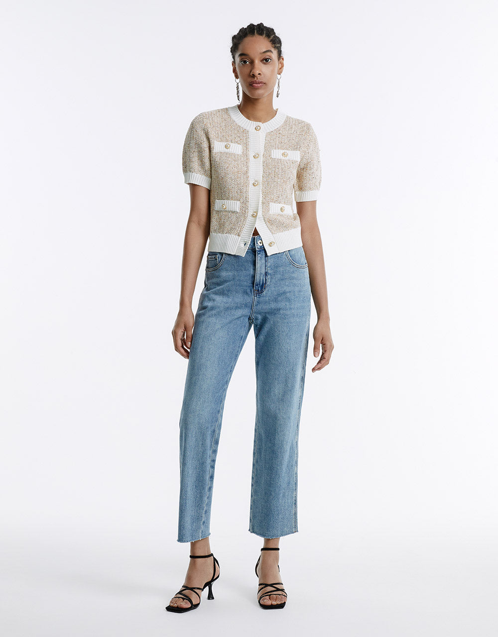 Contrast Trim Cardigan - Image 7