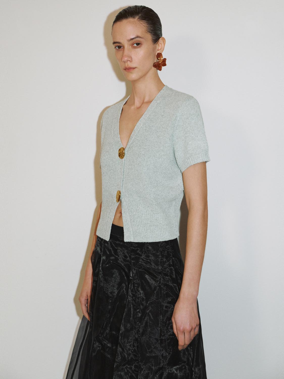 Short Sleeve Knitted Cardigans - Image 23