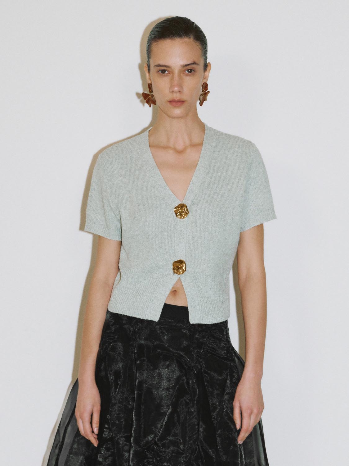 Short Sleeve Knitted Cardigans - Image 32