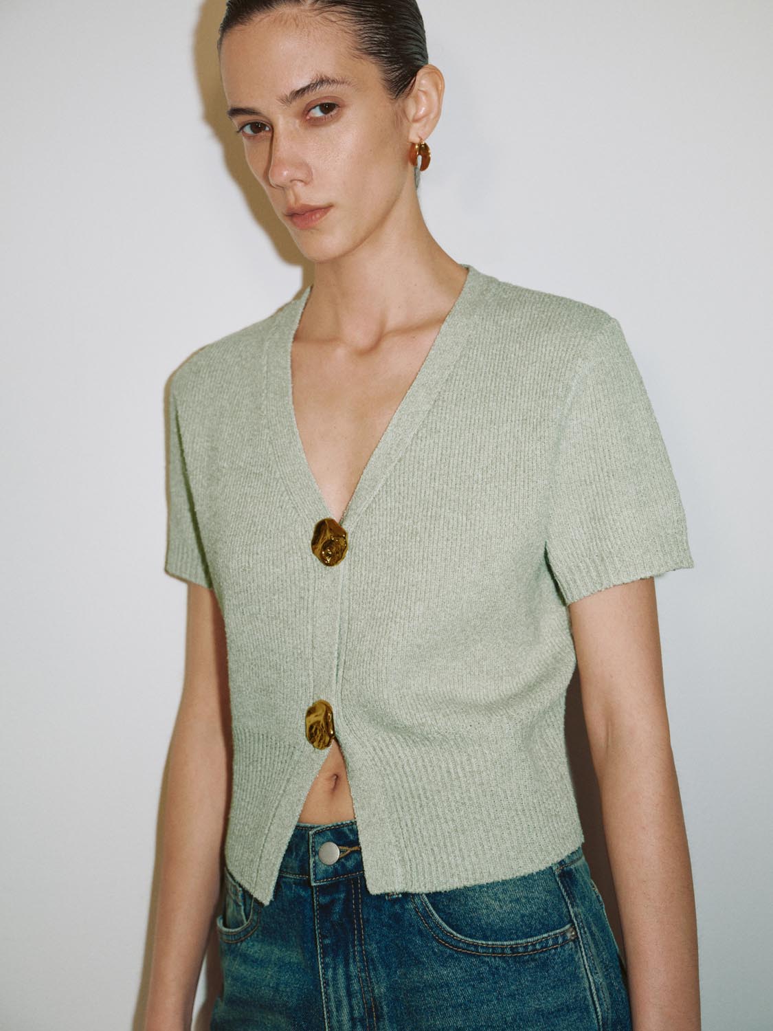 Short Sleeve Knitted Cardigans - Image 16