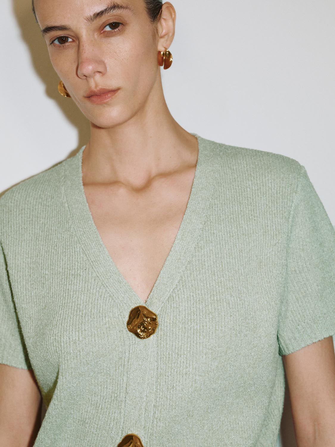 Short Sleeve Knitted Cardigans - Image 17