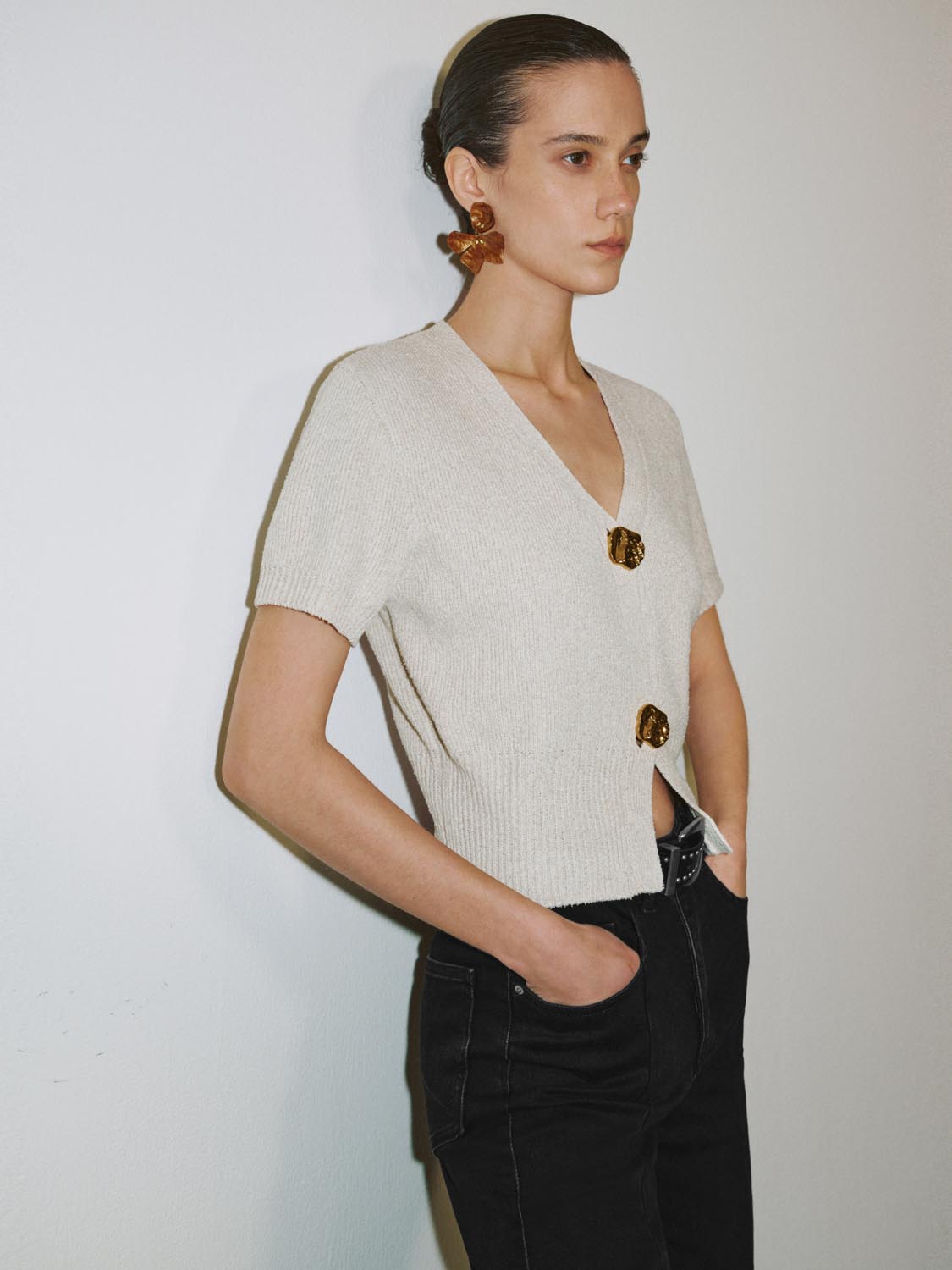 Short Sleeve Knitted Cardigans - Image 2