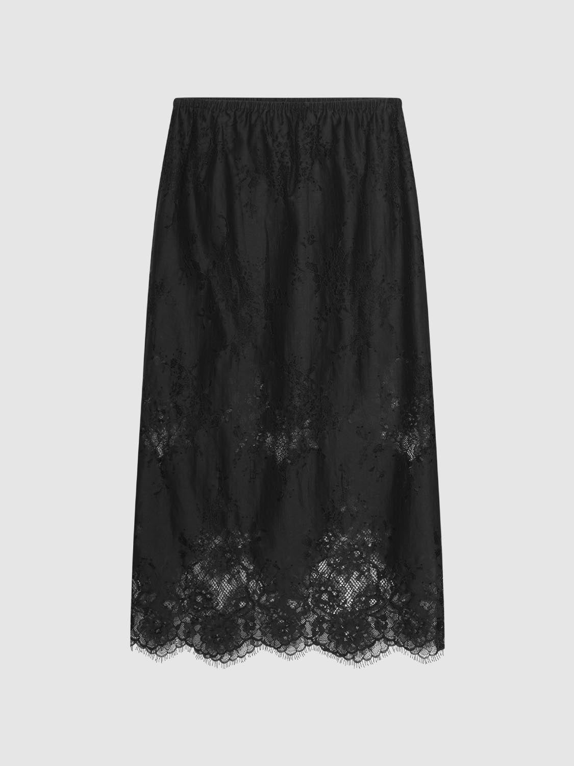 Laced Straight Midi Skirts - Image 2