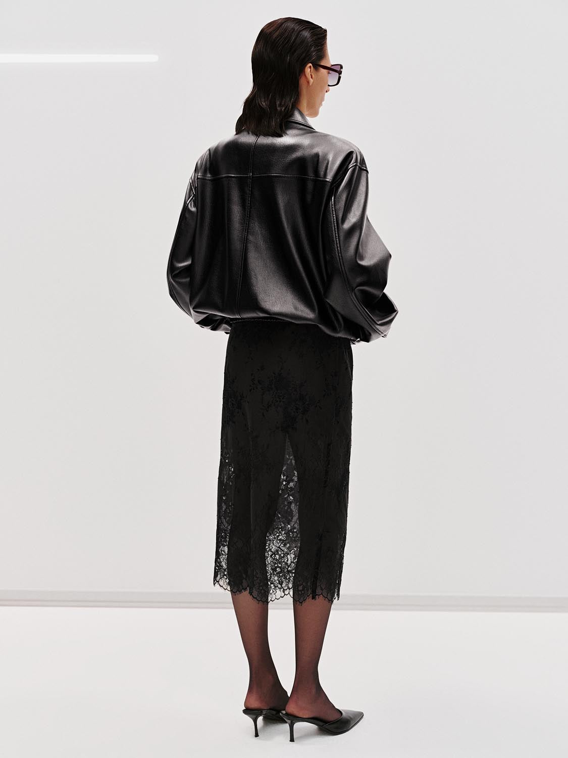 Laced Straight Midi Skirts - Image 4