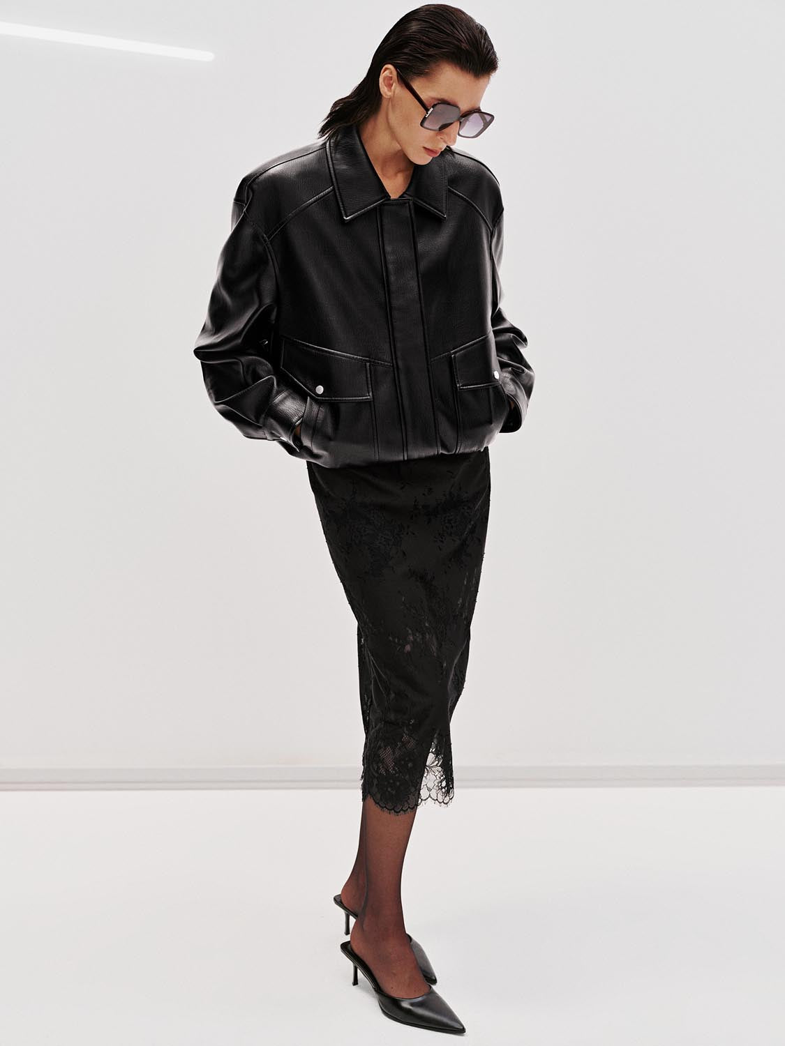 Laced Straight Midi Skirts - Image 6