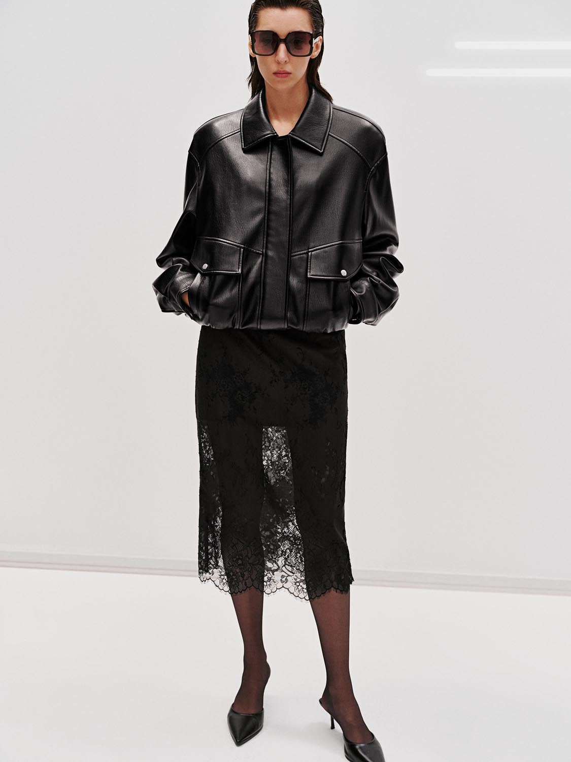 Laced Straight Midi Skirts - Image 7