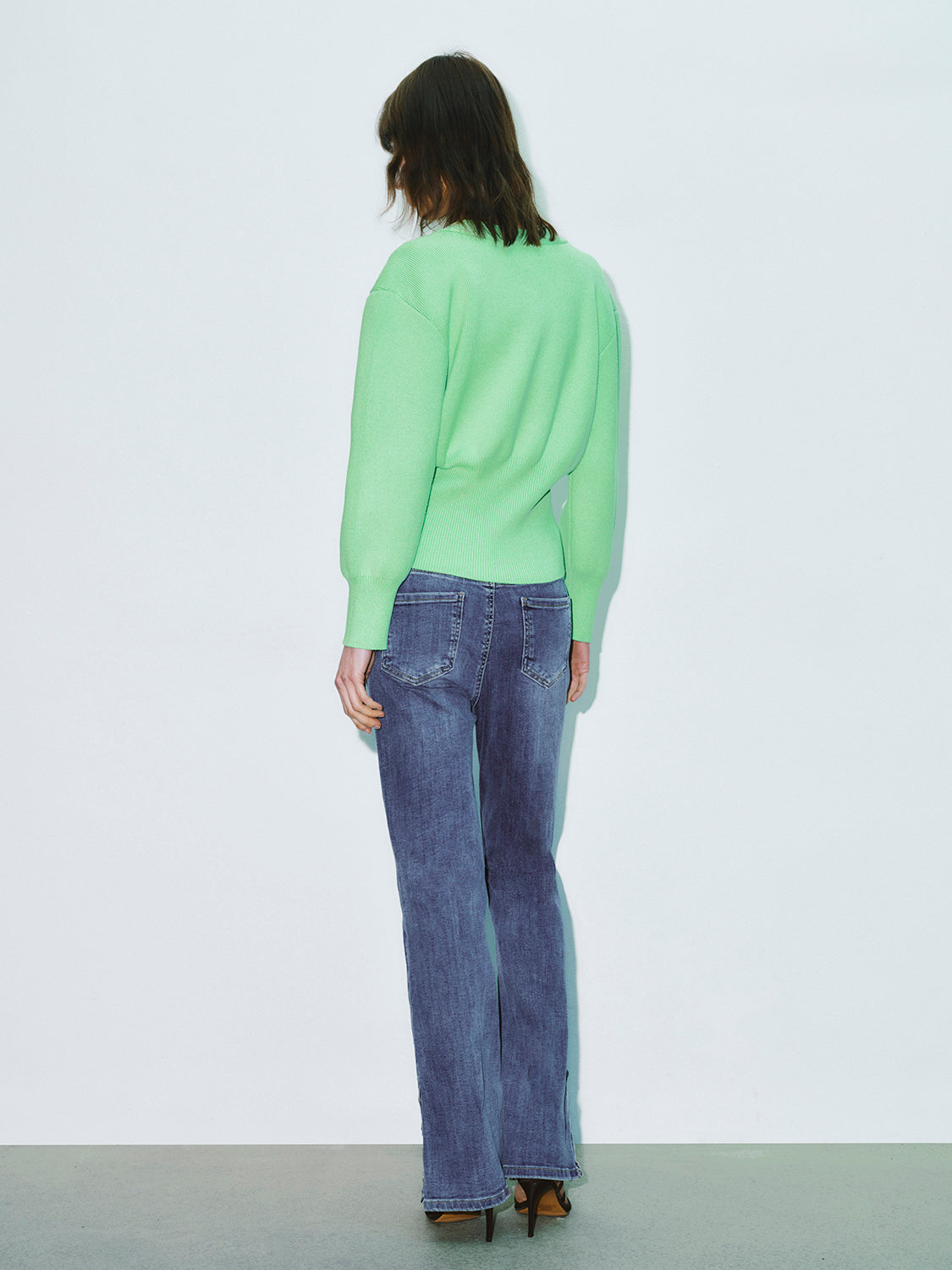 V-Neck Knitted Cardigan - Image 54