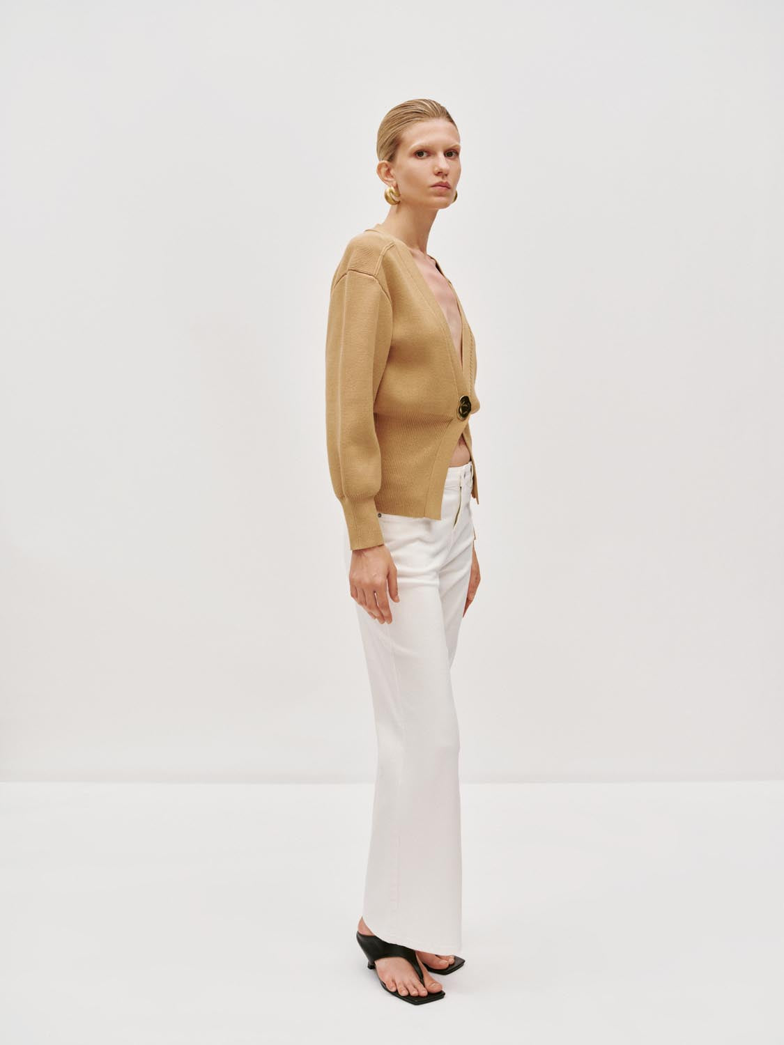 V-Neck Knitted Cardigan - Image 67