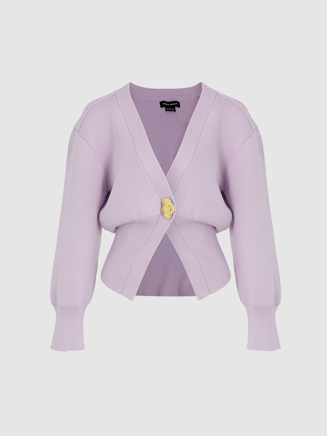 V-Neck Knitted Cardigan - Image 48