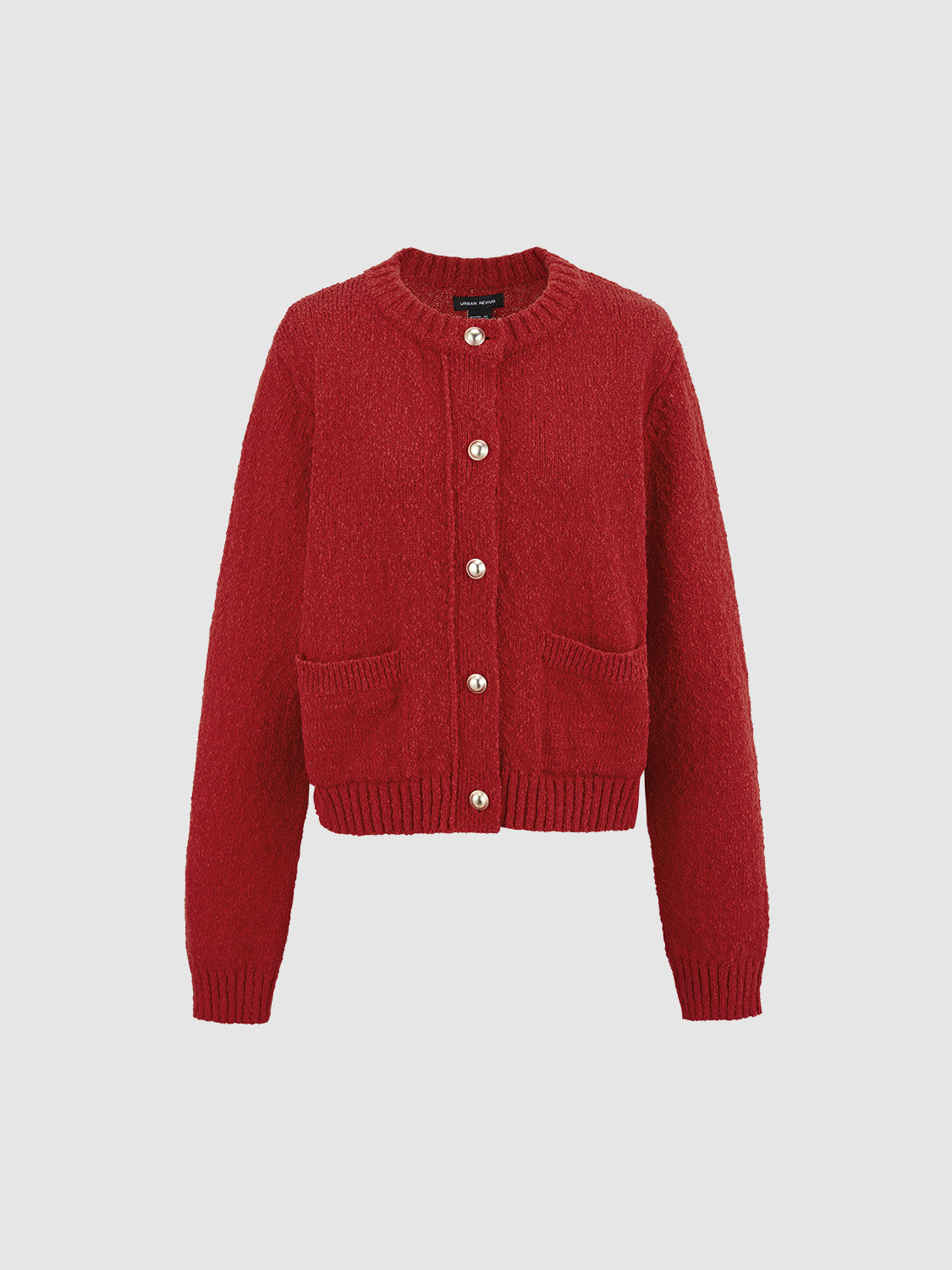 Collared Neck Knitted Cardigans - Image 6