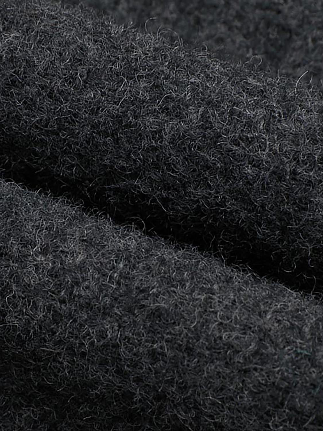 Wool Blend Overlap Detail Laced Midi Skirts - Image 8