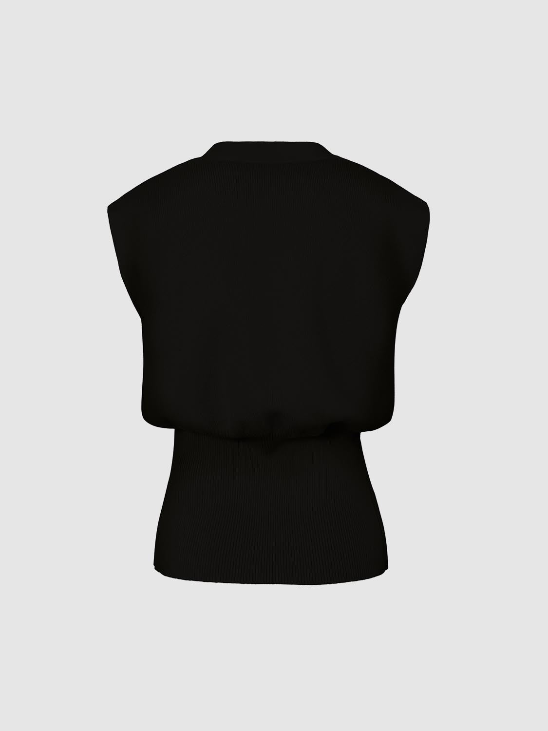 Sleeveless Knitted V-Neck Cardigans - Image 10