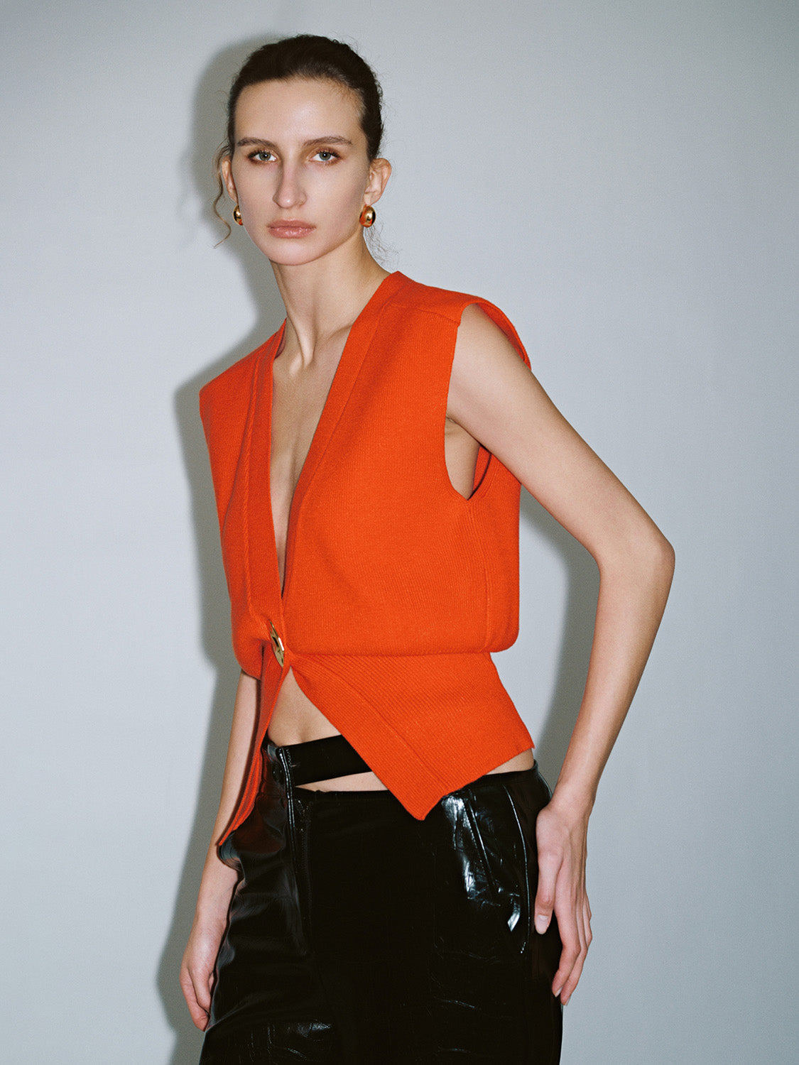 Sleeveless Knitted V-Neck Cardigans - Image 65