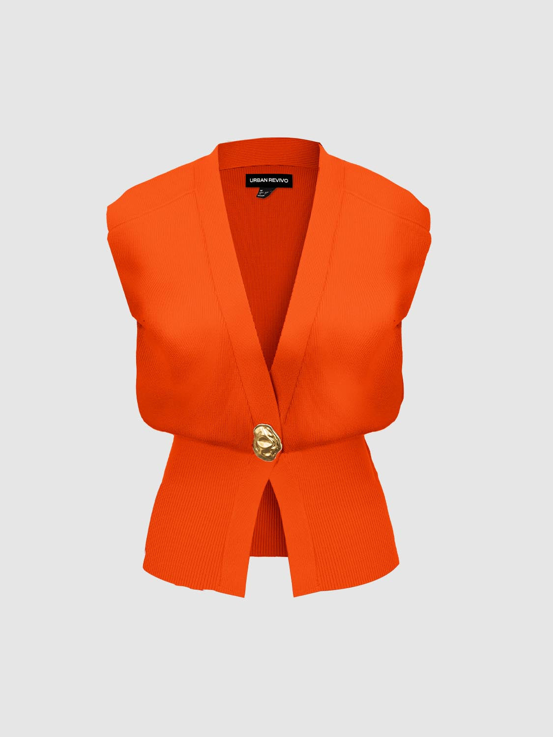 Sleeveless Knitted V-Neck Cardigans - Image 70