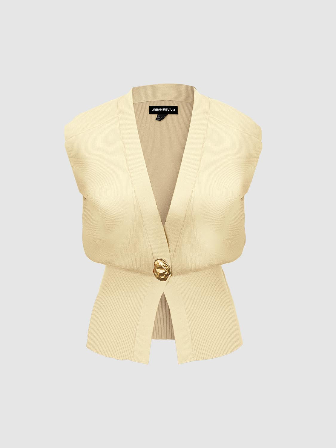 Sleeveless Knitted V-Neck Cardigans - Image 79