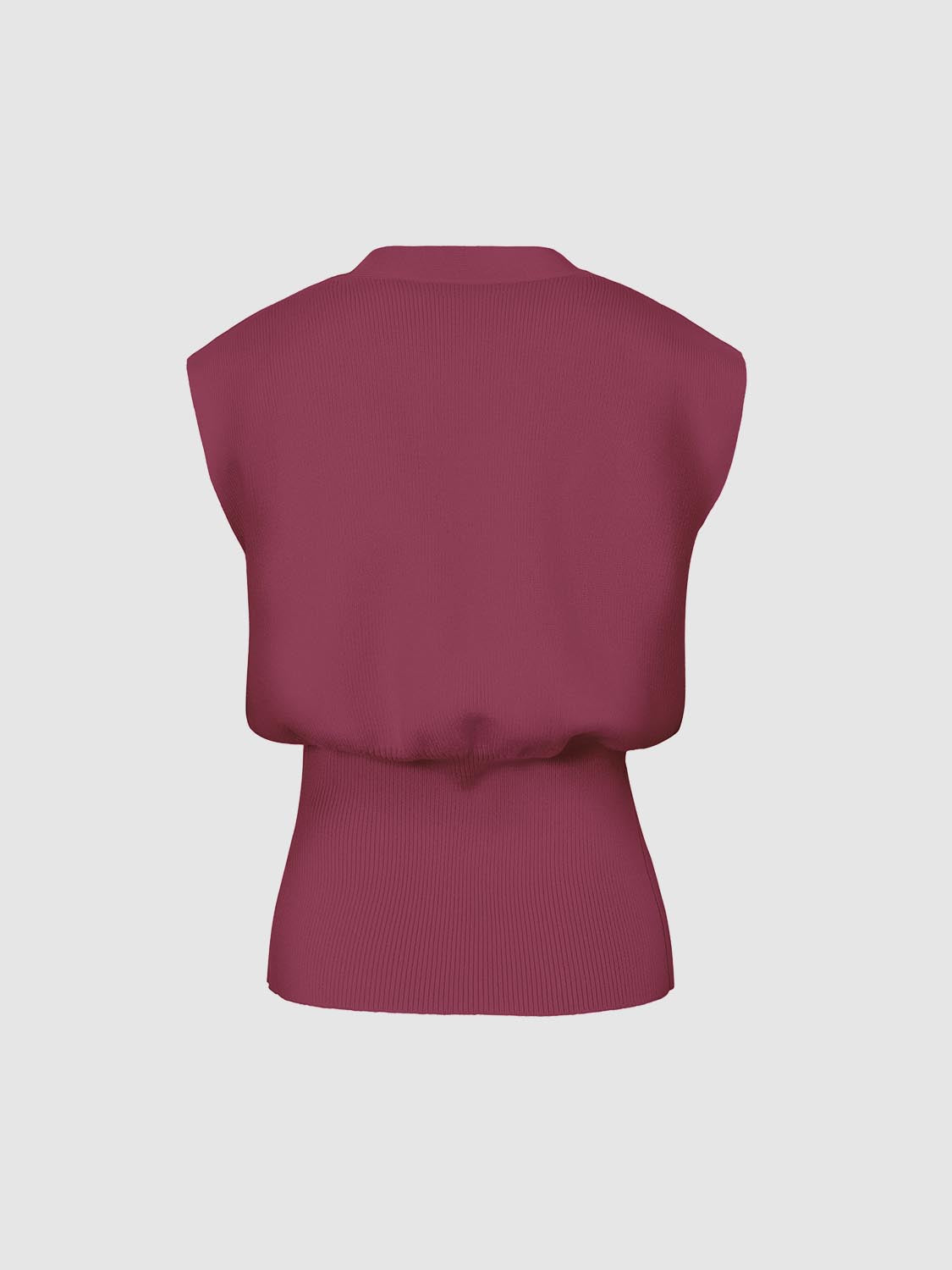 Sleeveless Knitted V-Neck Cardigans - Image 62