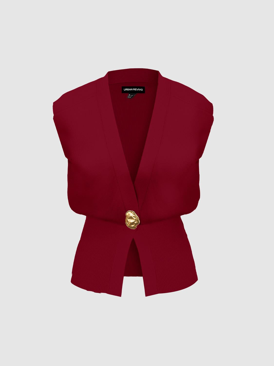 Sleeveless Knitted V-Neck Cardigans - Image 26