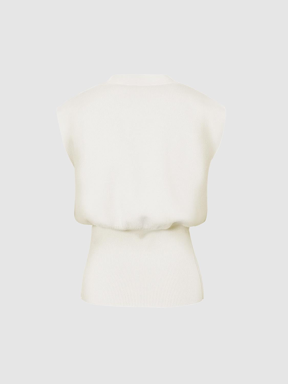 Sleeveless Knitted V-Neck Cardigans - Image 37