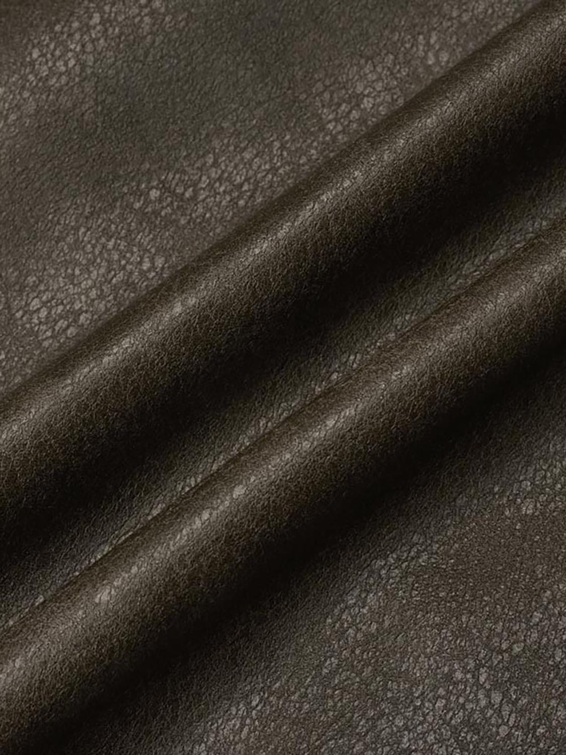 Faux Leather Stand Collar Jackets - Image 8