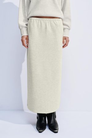 Pull On Straight Midi Skirts