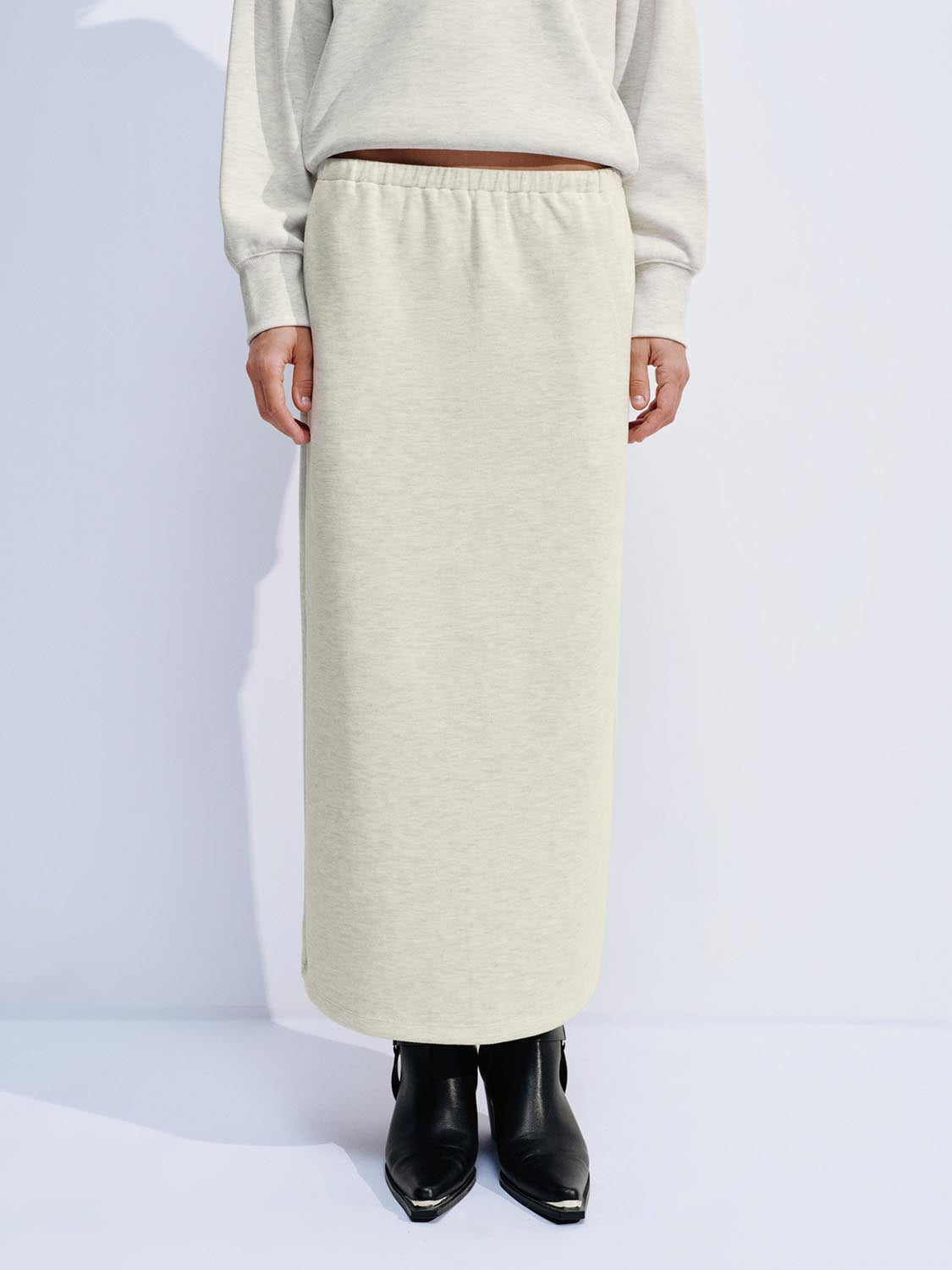 Pull On Straight Midi Skirts