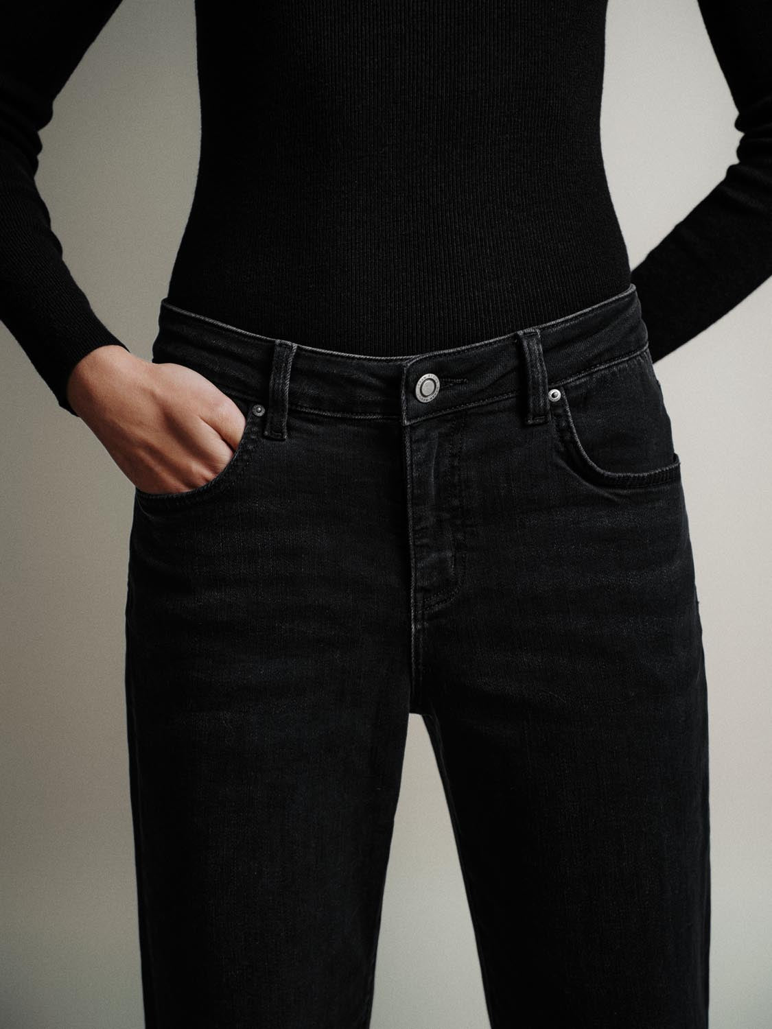 Slim Fit Straight Leg Jeans - Image 5