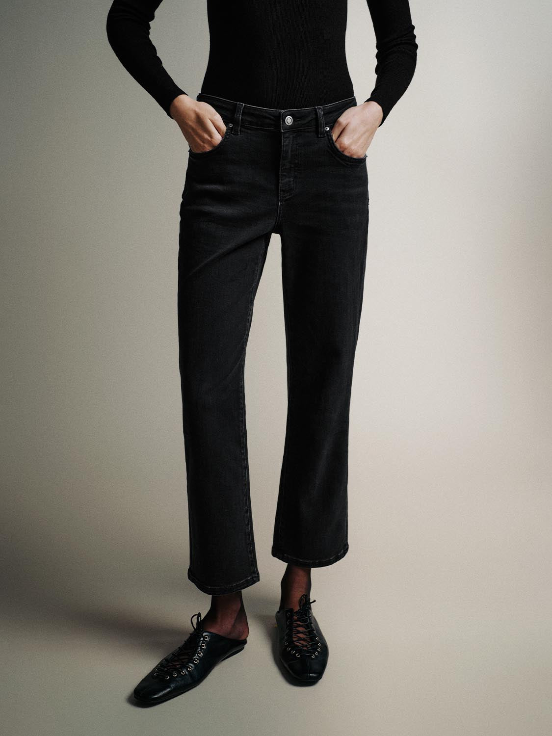 Slim Fit Straight Leg Jeans - Image 9