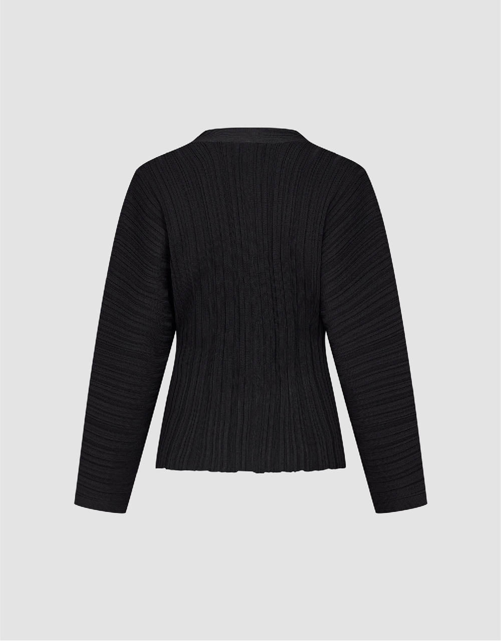 Dolman Sleeve V-Neck Knitted Cardigan - Image 5