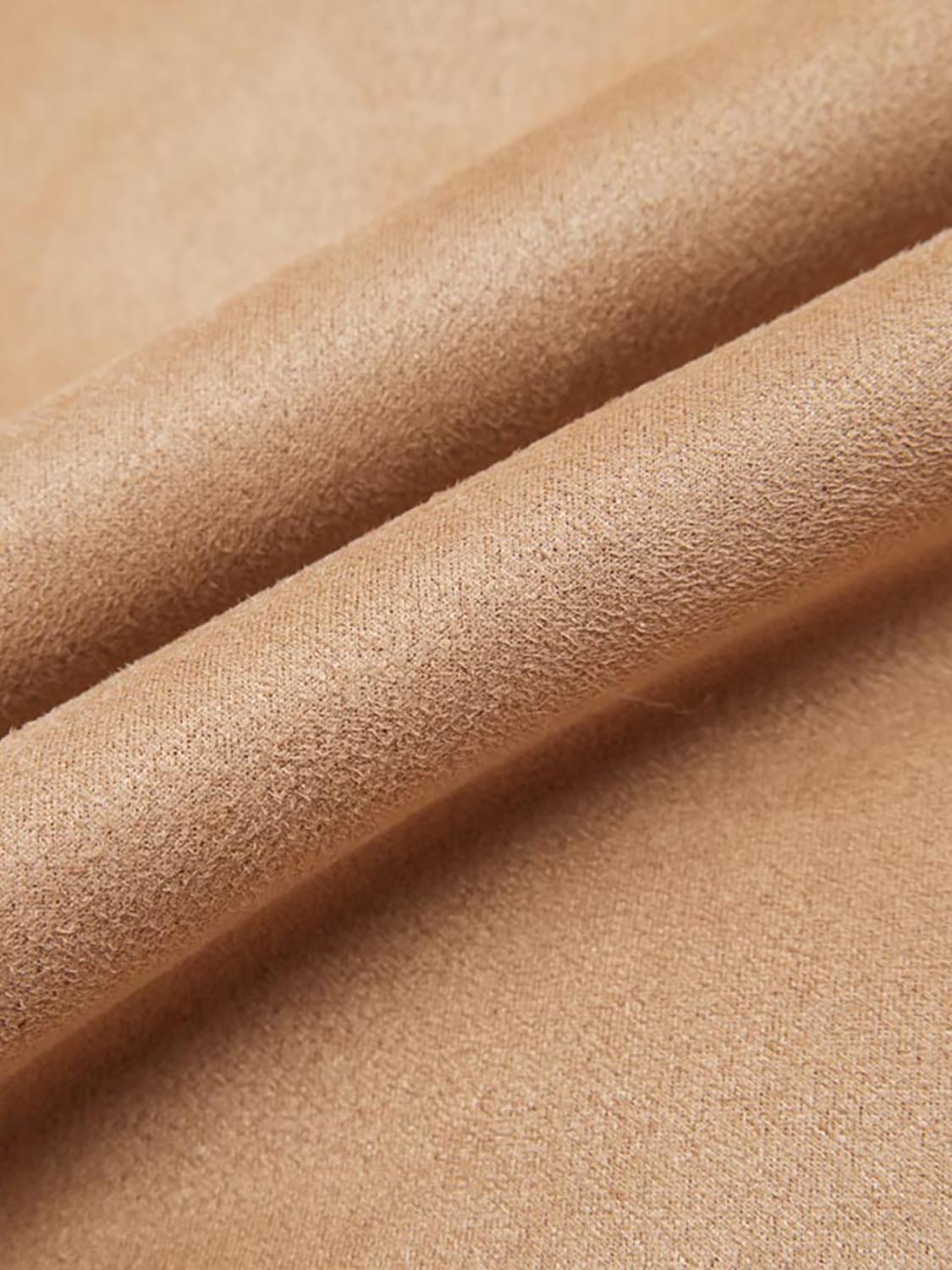 Faux Shearling High Neck Button Up Jackets - Image 8