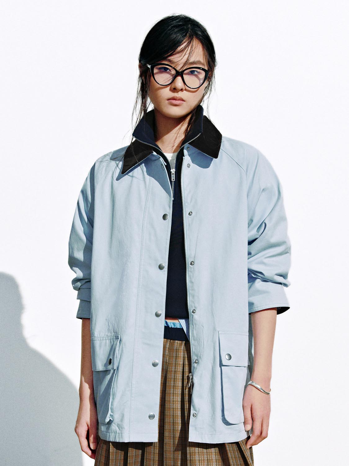 Contrast Trim Oversize Jackets - Image 9