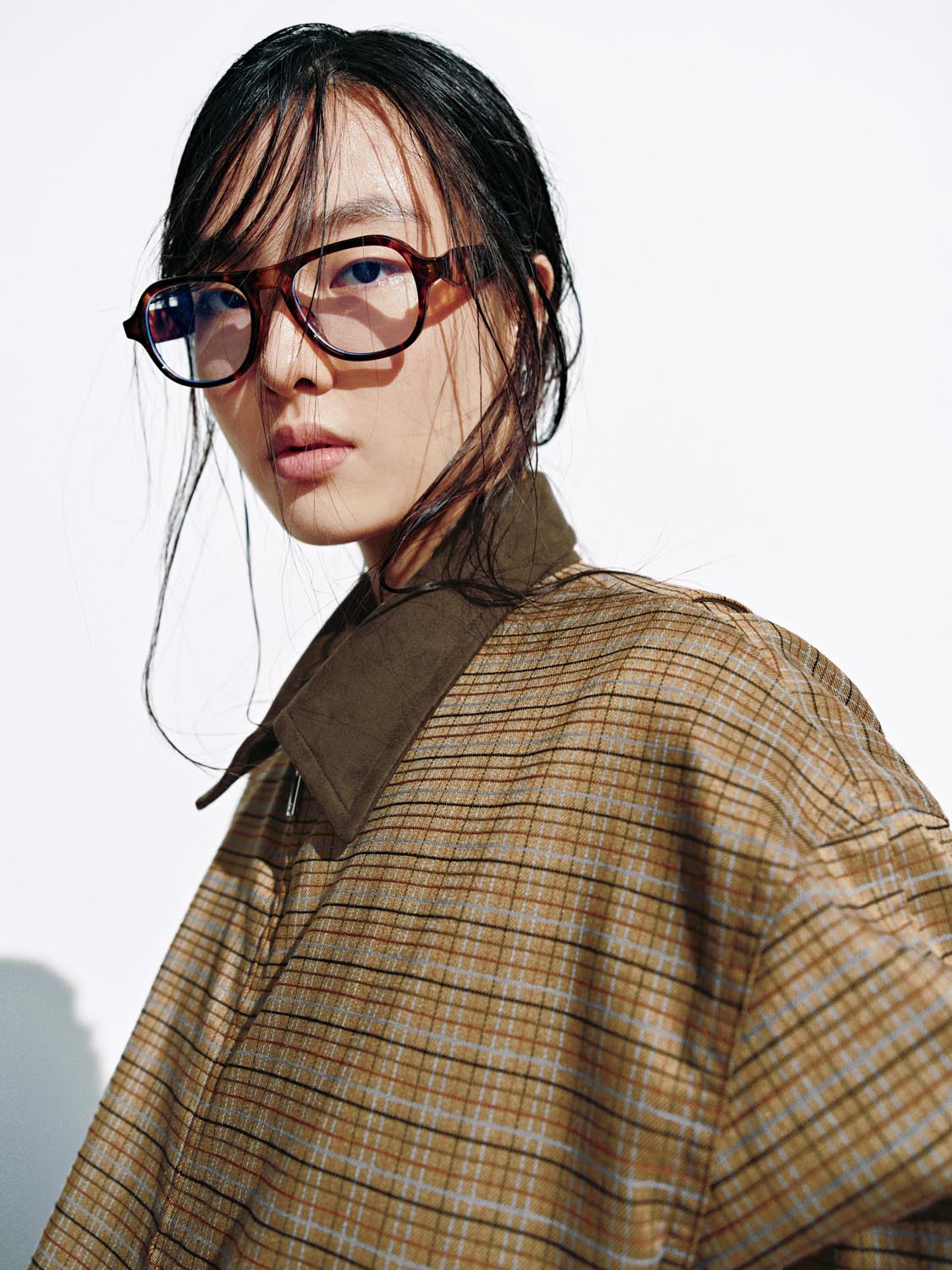 Collared Check Bomber Jackets - Image 3