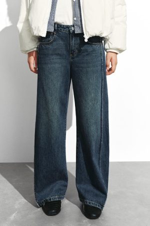 Gradient Barrel Leg Jeans