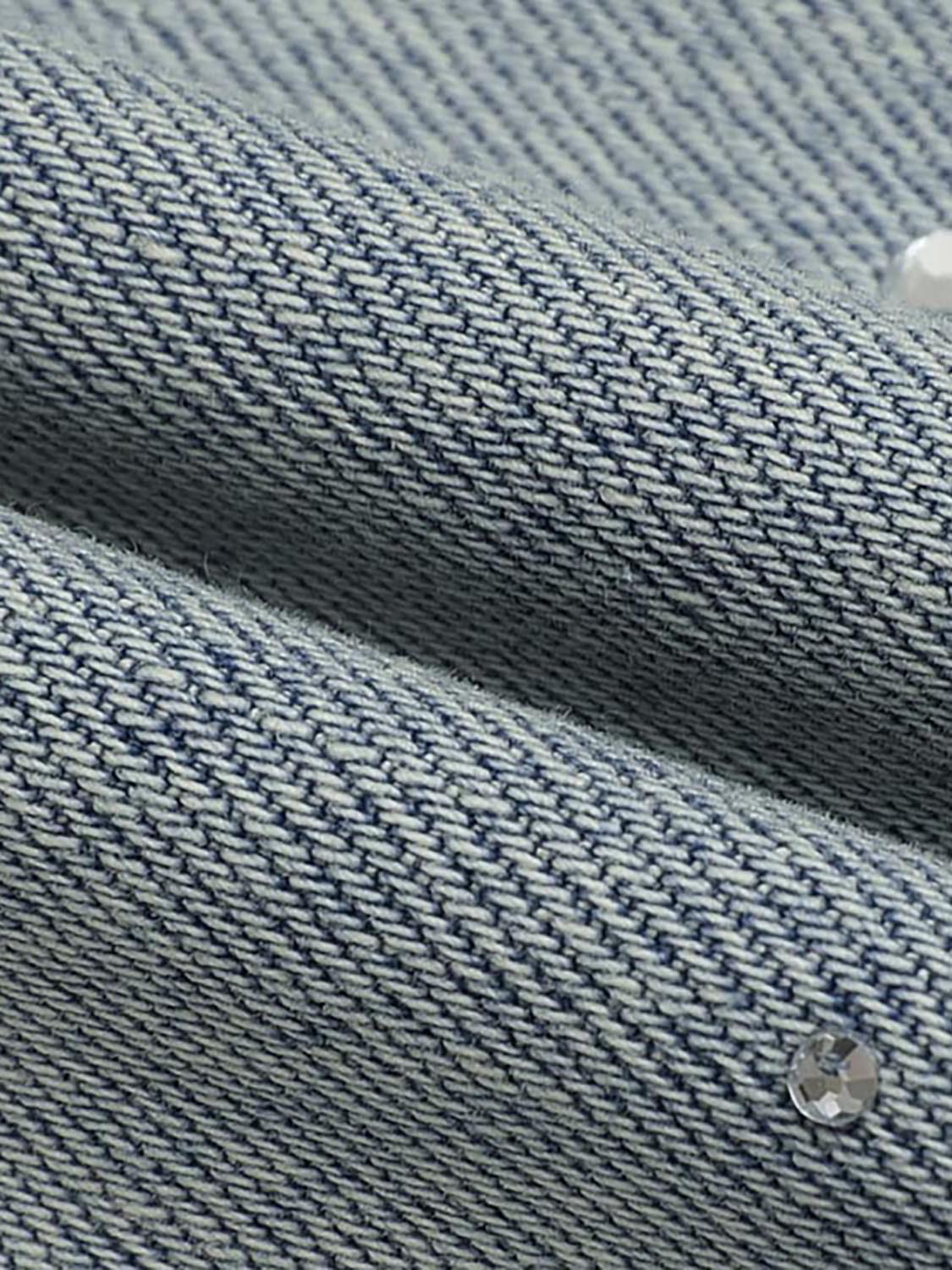 Bow Detail Wide Leg Jeans - Image 8