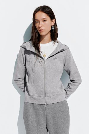Embroidered Hooded Jackets