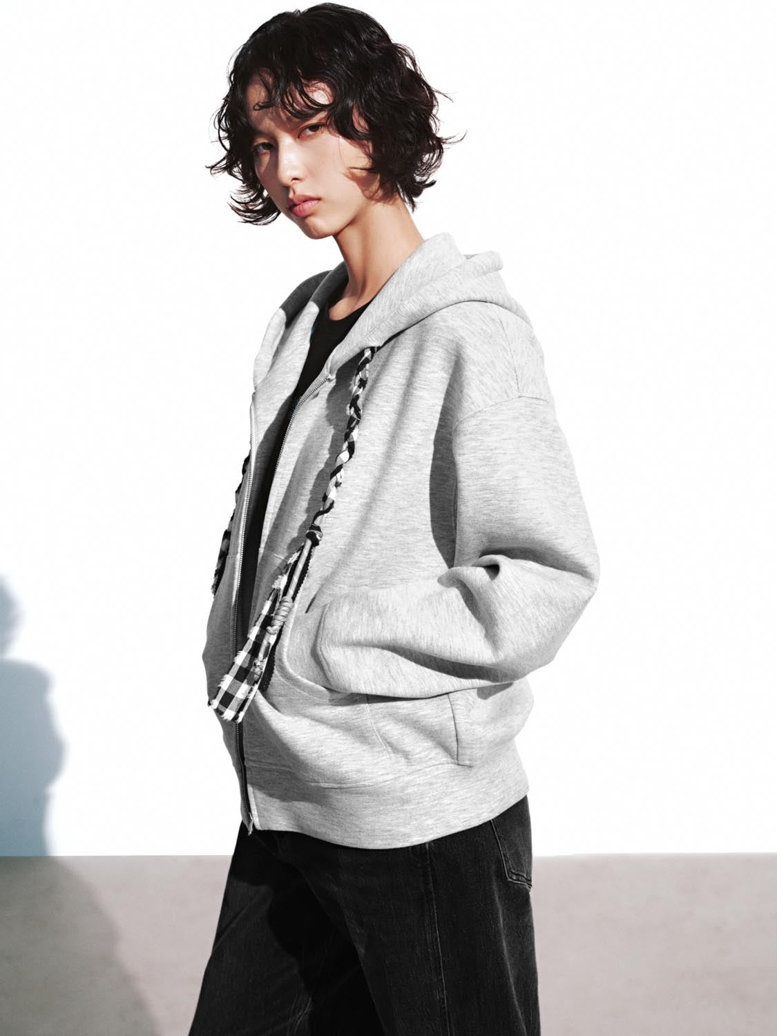 Drawstring Hooded Zip Up Jackets - Image 2