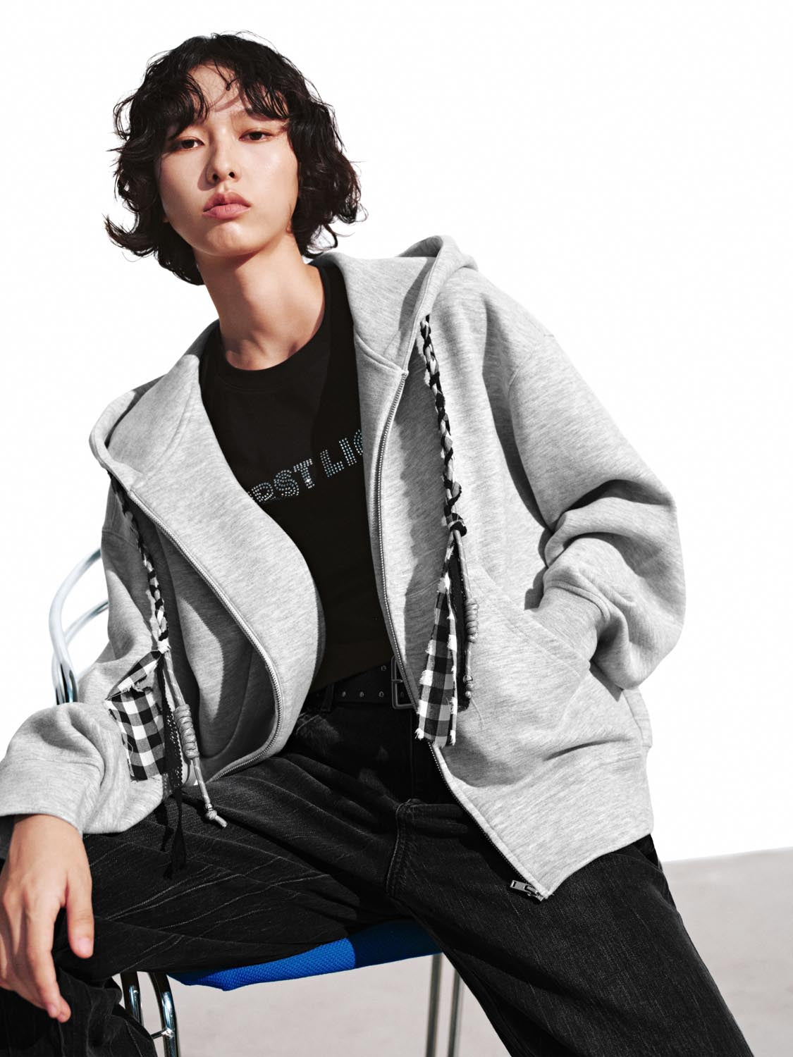 Drawstring Hooded Zip Up Jackets - Image 3