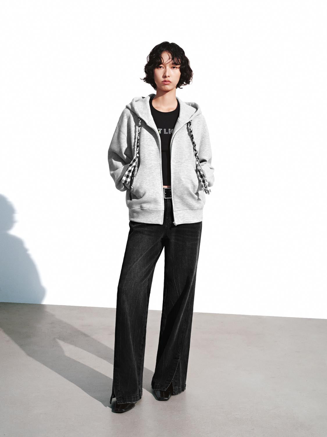 Drawstring Hooded Zip Up Jackets - Image 4