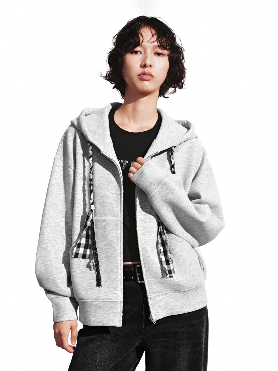Drawstring Hooded Zip Up Jackets - Image 9