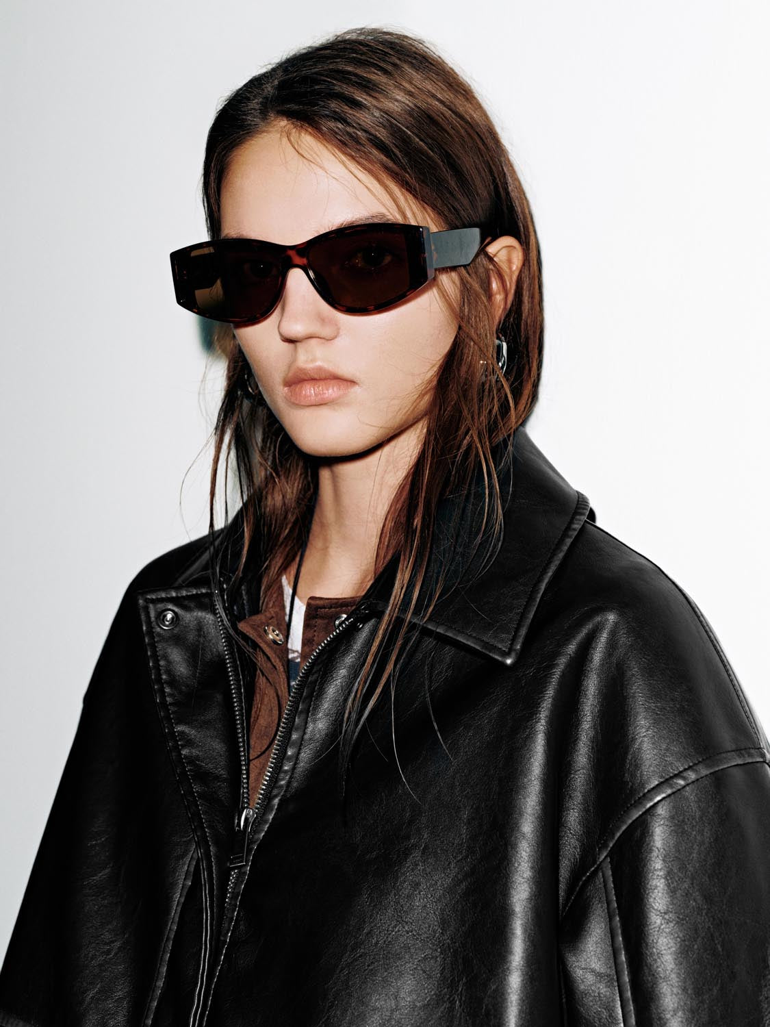 Flap Pockets Collared Bomber Jackets - Image 3