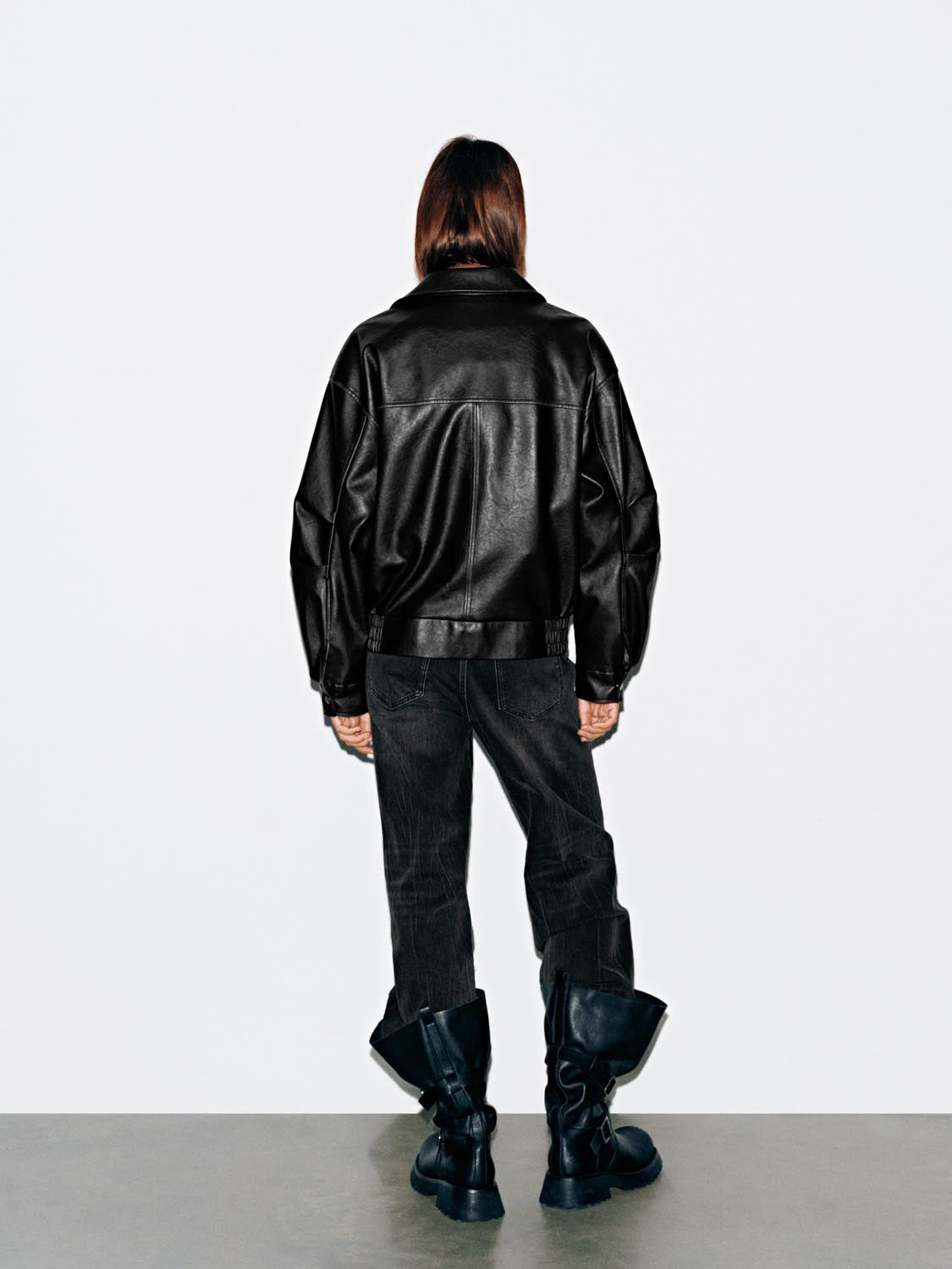 Flap Pockets Collared Bomber Jackets - Image 6