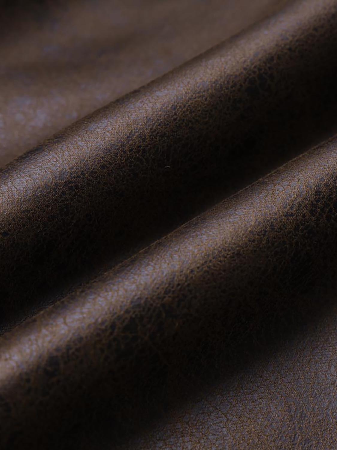 Faux Leather Button Up Jackets - Image 16